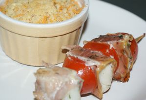 brochette et crumble