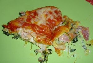 LASAGNES-FRAICHES-EPINARD-RICOTTA-JAMBON-SAUCE-TOMATE-AU-PA LASAGNES-FRAICHES-EPINARD-RICOTTA-JAMBON-SAUCE-TOMATE-AU-PA