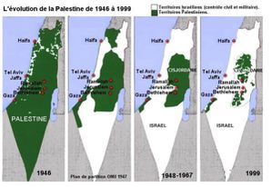 cartes israel raye Palestine