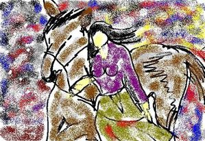 La femme au cheval