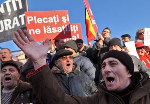 Manifestations en Roumanie