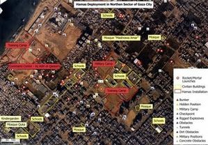 IDF Gaza Intelligence Map 1