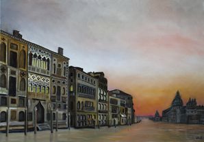 GRAND CANAL (huile 70 x 100 cm)