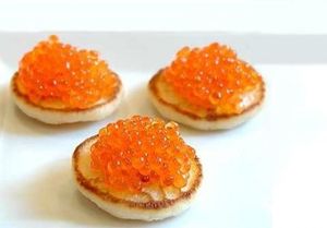 Blinis caviar rouge