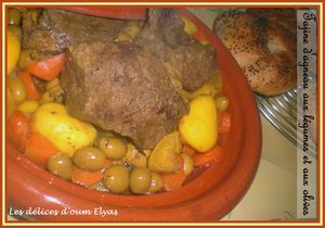 Tajine d'agneau aux légumes et aux olives (4)