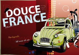 Citroën 2CV Douce France Cars Art