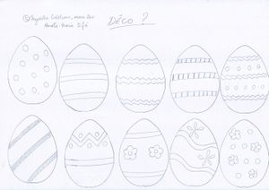 oeufs gabarits