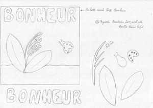 gabarit pochette bonheur