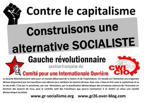 Affiche GR construisons une alternative socialiste - affich