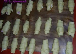 mini croissant jambon,fromage, boursin