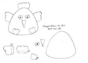 onigiri poule gabarit