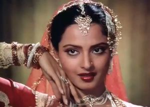 Rekha's eyes