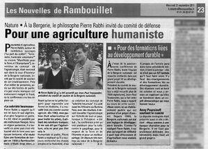 Les Nouvelles de Rambouillet du 21 09 11