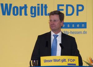 Aussenminister Guido Westerwelle (Möwenpick-Partei)