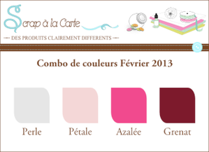 challenge carte combo de fev scrap a la carte