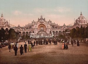 le chateau deau and plaza exposition universal 1900 paris f