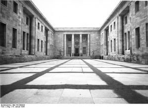 nouvelle chancelerie, cour d'honneur, photo 1939