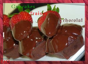 cupcakes fraises choc