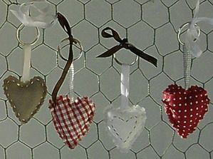 coeurs porte clefs