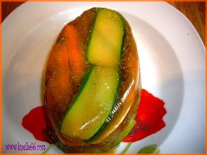 Terrine à la sortie du réfrigérateur