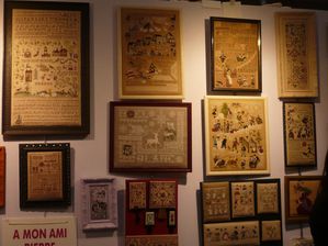 un joli stand de broderie au Salon de l'Aiguille en Fête 2010