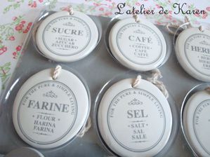 thé cadeaux étiquettes