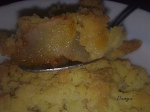 crumble au pommes