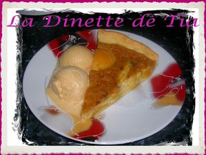 Tarte aux Nectarines et Pain d'épice