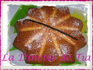 gâteau rapide à la crème et à la vanille