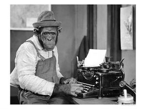 écrivain chimpanzé