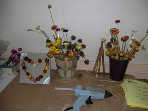 bouquets de fleurs sechées