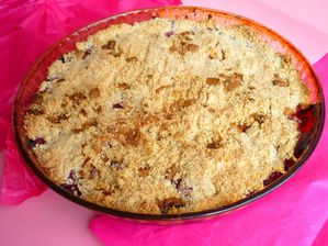 Crumble aux framboises