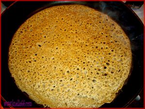 Galette en cuisson