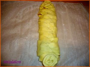 Tresse de feuilleté au pomme