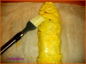 Tresse dorée à l'oeuf
