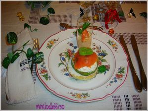 verrine de la mer et saumon