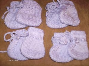 chaussons mauves