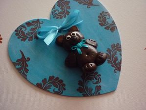 coeur bleu nounours 2