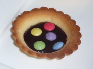 Tarte chocolat smarties