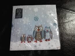 serviette papier chouette