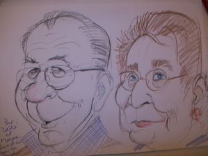 caricatures de Dédé et Maryse