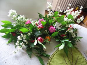 Bouquet de fleur du jardin fait par Jeanne