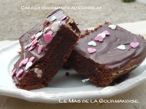 Carrés Gourmands au Chocolat 1