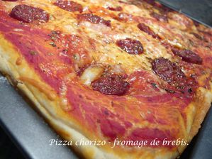 Pizza chorizo - fromage de brebis