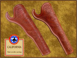 Javelot - Holster california Watt scrolls carving