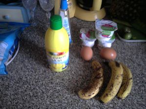 INGREDIENTS GLACE A LA BANANE