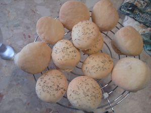 PAIN HAMBURGER APRES CUISSON