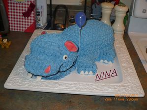 Gâteau hippopotame