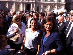 Insieme nello Sport. La presidente della Camera Laura Boldrini a Catania saluta il tour di Giusy Versace