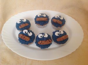 Cupcakes monstruo de las galletas